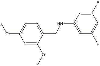 N-[(2,4-dimethoxyphenyl)methyl]-3,5-difluoroaniline Struktur