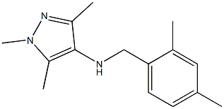 N-[(2,4-dimethylphenyl)methyl]-1,3,5-trimethyl-1H-pyrazol-4-amine Struktur