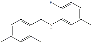 N-[(2,4-dimethylphenyl)methyl]-2-fluoro-5-methylaniline Structure