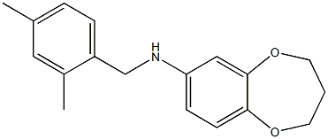 N-[(2,4-dimethylphenyl)methyl]-3,4-dihydro-2H-1,5-benzodioxepin-7-amine Struktur