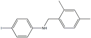 N-[(2,4-dimethylphenyl)methyl]-4-iodoaniline Struktur