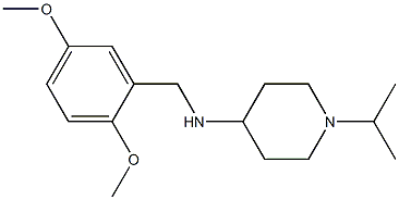 N-[(2,5-dimethoxyphenyl)methyl]-1-(propan-2-yl)piperidin-4-amine Structure