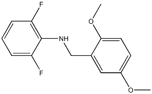 N-[(2,5-dimethoxyphenyl)methyl]-2,6-difluoroaniline 结构式