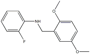 N-[(2,5-dimethoxyphenyl)methyl]-2-fluoroaniline Structure