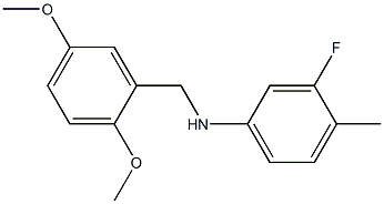 N-[(2,5-dimethoxyphenyl)methyl]-3-fluoro-4-methylaniline 化学構造式