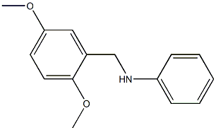 N-[(2,5-dimethoxyphenyl)methyl]aniline Structure