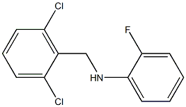 N-[(2,6-dichlorophenyl)methyl]-2-fluoroaniline Structure