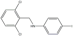 N-[(2,6-dichlorophenyl)methyl]-4-iodoaniline,,结构式