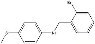  N-[(2-bromophenyl)methyl]-4-(methylsulfanyl)aniline