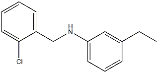 N-[(2-chlorophenyl)methyl]-3-ethylaniline,,结构式