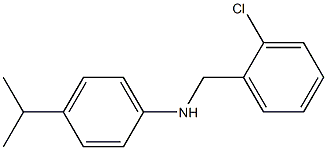 N-[(2-chlorophenyl)methyl]-4-(propan-2-yl)aniline 结构式