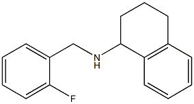 N-[(2-fluorophenyl)methyl]-1,2,3,4-tetrahydronaphthalen-1-amine 化学構造式