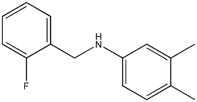 N-[(2-fluorophenyl)methyl]-3,4-dimethylaniline Struktur