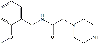 N-[(2-methoxyphenyl)methyl]-2-(piperazin-1-yl)acetamide