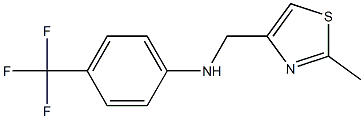 N-[(2-methyl-1,3-thiazol-4-yl)methyl]-4-(trifluoromethyl)aniline Structure