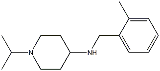 N-[(2-methylphenyl)methyl]-1-(propan-2-yl)piperidin-4-amine,,结构式