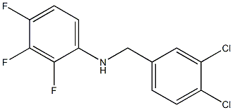 N-[(3,4-dichlorophenyl)methyl]-2,3,4-trifluoroaniline Struktur