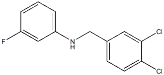 N-[(3,4-dichlorophenyl)methyl]-3-fluoroaniline 结构式