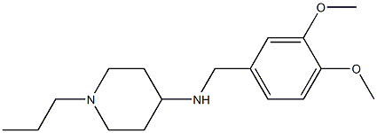 N-[(3,4-dimethoxyphenyl)methyl]-1-propylpiperidin-4-amine