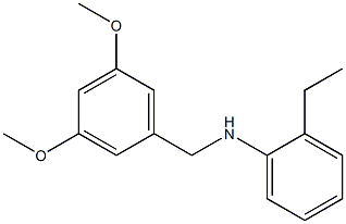 N-[(3,5-dimethoxyphenyl)methyl]-2-ethylaniline Structure