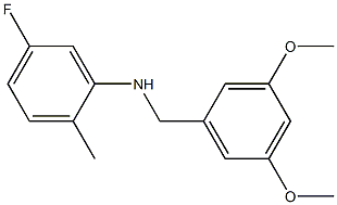  N-[(3,5-dimethoxyphenyl)methyl]-5-fluoro-2-methylaniline