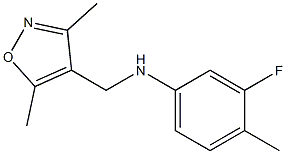 N-[(3,5-dimethyl-1,2-oxazol-4-yl)methyl]-3-fluoro-4-methylaniline Structure