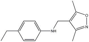 N-[(3,5-dimethyl-1,2-oxazol-4-yl)methyl]-4-ethylaniline Struktur