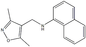 N-[(3,5-dimethyl-1,2-oxazol-4-yl)methyl]naphthalen-1-amine,,结构式