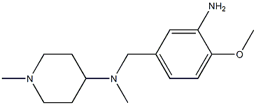  N-[(3-amino-4-methoxyphenyl)methyl]-N,1-dimethylpiperidin-4-amine