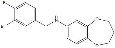  N-[(3-bromo-4-fluorophenyl)methyl]-3,4-dihydro-2H-1,5-benzodioxepin-7-amine