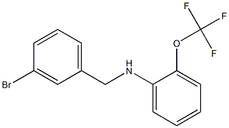 N-[(3-bromophenyl)methyl]-2-(trifluoromethoxy)aniline Structure