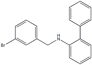 N-[(3-bromophenyl)methyl]-2-phenylaniline 化学構造式