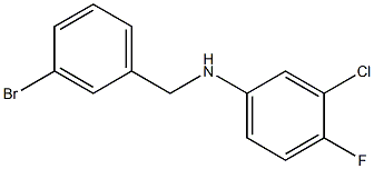 N-[(3-bromophenyl)methyl]-3-chloro-4-fluoroaniline Structure