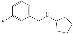 N-[(3-bromophenyl)methyl]cyclopentanamine Structure