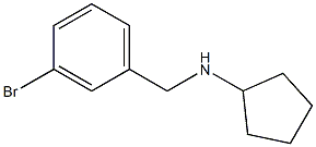 N-[(3-bromophenyl)methyl]cyclopentanamine,,结构式