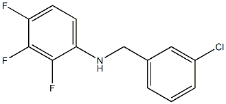 N-[(3-chlorophenyl)methyl]-2,3,4-trifluoroaniline Struktur