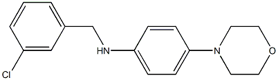 N-[(3-chlorophenyl)methyl]-4-(morpholin-4-yl)aniline Struktur