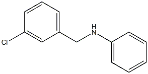 N-[(3-chlorophenyl)methyl]aniline Structure