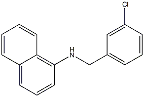 N-[(3-chlorophenyl)methyl]naphthalen-1-amine 结构式