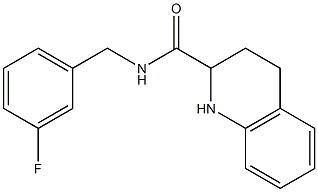 N-[(3-fluorophenyl)methyl]-1,2,3,4-tetrahydroquinoline-2-carboxamide Structure