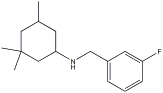 N-[(3-fluorophenyl)methyl]-3,3,5-trimethylcyclohexan-1-amine 结构式