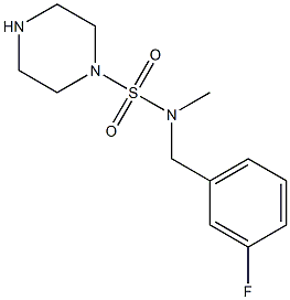 N-[(3-fluorophenyl)methyl]-N-methylpiperazine-1-sulfonamide