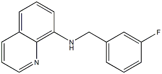 N-[(3-fluorophenyl)methyl]quinolin-8-amine Structure