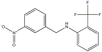 N-[(3-nitrophenyl)methyl]-2-(trifluoromethyl)aniline Structure