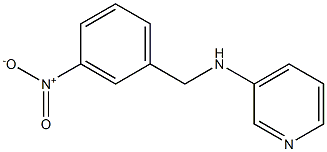 N-[(3-nitrophenyl)methyl]pyridin-3-amine,,结构式