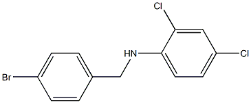 N-[(4-bromophenyl)methyl]-2,4-dichloroaniline Structure