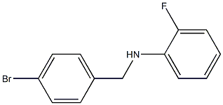 N-[(4-bromophenyl)methyl]-2-fluoroaniline Structure