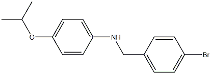 N-[(4-bromophenyl)methyl]-4-(propan-2-yloxy)aniline Structure