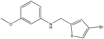 N-[(4-bromothiophen-2-yl)methyl]-3-methoxyaniline 化学構造式