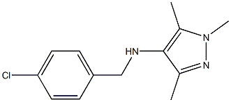 N-[(4-chlorophenyl)methyl]-1,3,5-trimethyl-1H-pyrazol-4-amine Structure